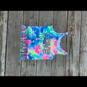 Total Girl tank top with tassels